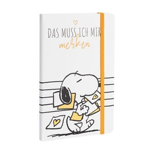 Peanuts Snoopy - copertina rigida taccuino foderato 80 fogli bianco 13 x 21 cm - Foto 1 di 3