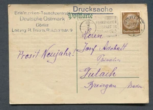 German Reich : Printed matter card from 1933 - Görlitz - used - Imagen 1 de 2