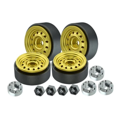 NEW GPM Alum 1.0 Alloy Beadlock Wheel Set Gd (12 Poles) for TRX4M FREE US SHIP - Image 1 of 4