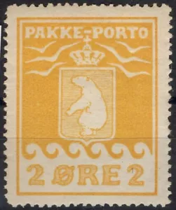 Greenland Q2 Parcel Post Pakke-Porto Polar Bear. FACIT P5III MH, RARE! - Picture 1 of 1
