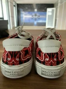 Saint Laurent Ysl Bedford Pañuelo Zapatillas de Deporte Zapatos Trainers 37.5 - Imagen 1 de 12
