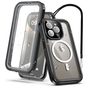 For Apple iPhone 15 Pro Case Rugged MagSafe Magnetic Waterproof Shockproof Cover - Picture 1 of 11