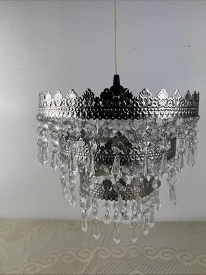 Lámpara de araña IKEA Rimfrost de 3 niveles con enchufe con cable Foto 1 de 4