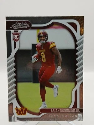 2022 Panini Absolute #127 Brian Robinson Jr. – Rookie RC (Commanders) - Image 1 of 2