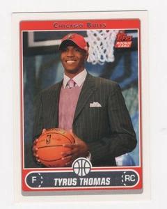 2006-07 TOPPS BASKETBALL SP DRAFT ROOKIE TYRUS THOMAS CHICAGO BULLS #231 - Picture 1 of 2