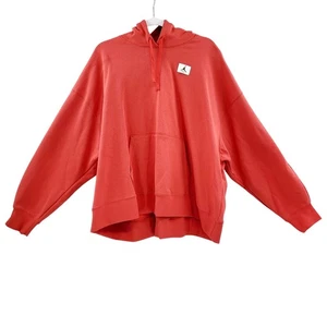 NWT Air Jordan Jumpman Flight Orange Loose Fit Active Sweatshirt Plus Size 1X - Picture 1 of 8