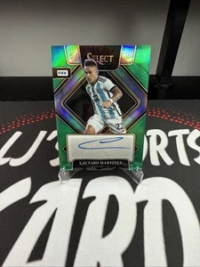 2022-23 Panini Select FIFA Lautaro Martinez Autograph Green Prism /5 - Picture 1 of 2