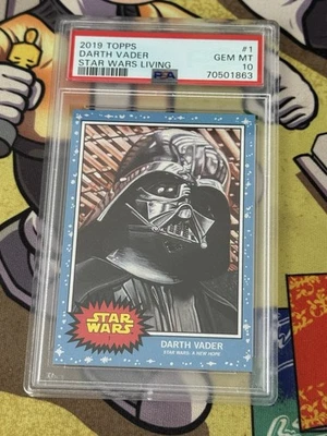 2019 TOPPS STAR WARS LIVING SET #1 DARTH VADER PSA 10 - Image 1 of 2