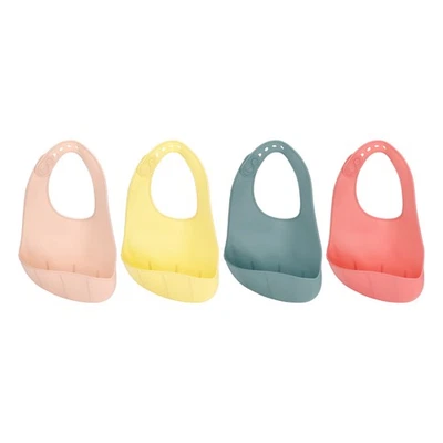 Toddler Bib Safe Silicone Easy To Clean Silicone Bib For Eating - image 1 of 4