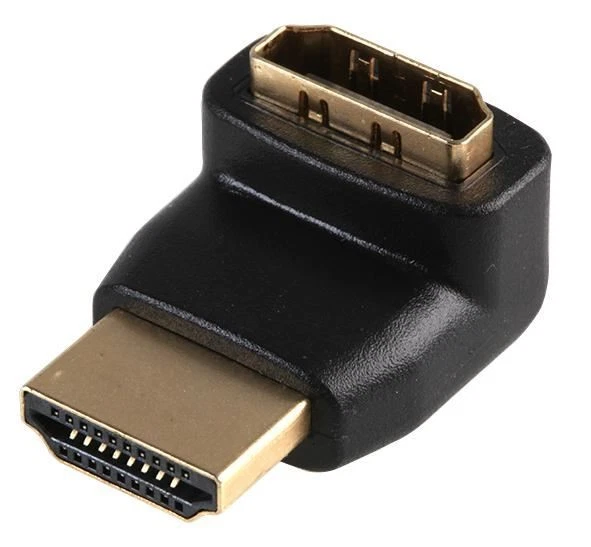 PRO SIGNAL Adattatore HDMI da Spina a Presa, 90°/270°, Placcato in Oro - Immagine 1 di 1