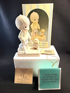 Vtg 1987 Precious Moments "Blessed Are They That Overcome" Figurine 115479 - Picture 1 of 10