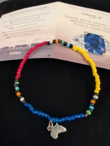 Bracciale originale EFFY africano con perline a mano Nahla Siri significato di colore Effy - Foto 1 di 6