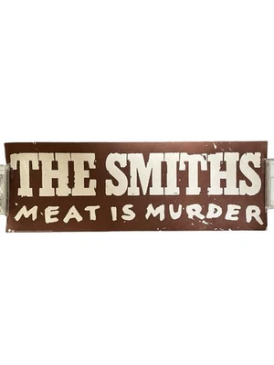 The Smiths Original Meat Is Murder Banner Poster Sire Made In USA 23x8” - Image 1 of 2