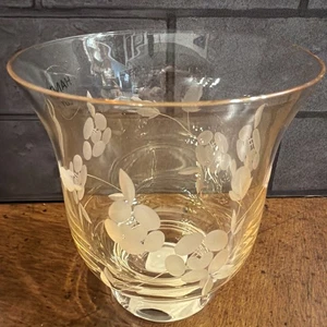 Royal Doulton Hand Cut Votive Vase / Bud Vase, Cirags Rose Bouquet, Crystal - Picture 1 of 10