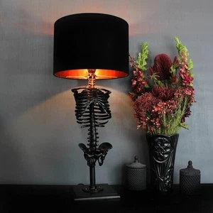 Halloween Gothic Schädel Skelett Lampe Desktop Tisch Lampe Nacht Wohnkultur - Bild 1 von 8