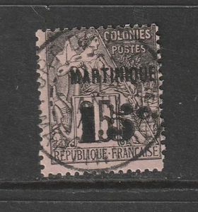 Martinica Scott # 19a usado inclinado 5 - Imagen 1 de 2