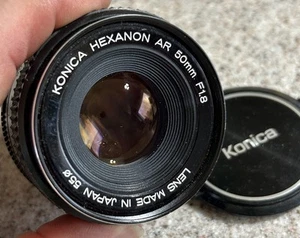 Lente Konica Hexanon AR 50 mm f/1,8 excelente - Imagen 1 de 7