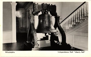 Vintage Liberty Bell Philadelphia Independence Hall Postkarte 1936 - Bild 1 von 2