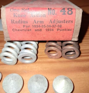 1934-38 Chevrolet Pontiac Knee Action Shock Radius Arm Adjuster Kit NORS - Picture 1 of 3