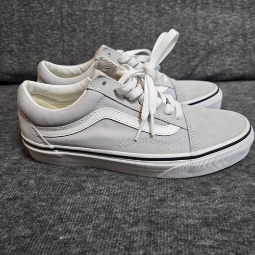 Scarpe VANS Oldol Skoolo grig albaco bian u 6onna don 7 5ingate stringate