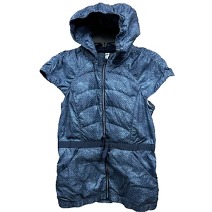 Lululemon Spring Fling Puffer Vest 650 piumino imbottito Sashiko Cross Ghost taglia 8 - Foto 1 di 11