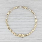 1ctw Diamond Infinity Link Bracelet 10k Yellow Gold 7.25"