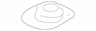 OEM NEW Ford 2005-2007 Five Hundred Upper Shock Absorber Bushing 5F9Z18A161Ab - image 1 of 2