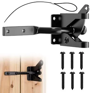 Self-Locking Gate Latch Automatic Gravity Lever Latch for Wooden Fence Post - Picture 1 of 7