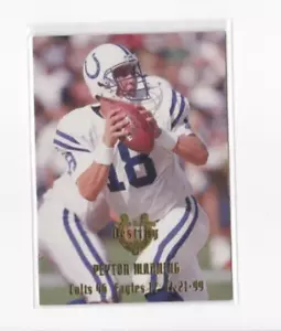 PEYTON MANNING 2000 CARTA INSERTO SPECIALE EDGE-PEYTON MANNING DESTINY da collezione - Foto 1 di 24