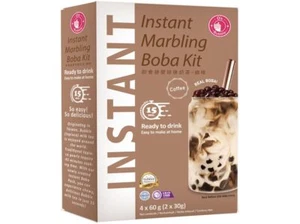 O's Bubble Instant Bubble Tee Kit Kaffeegeschmack 240g | Tapiokaperlen Strohhalm - Bild 1 von 1