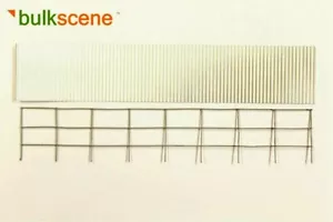 BULKSCENE - 40mm PLAIN CORRUGATED METAL FENCE WALLING OO GAUGE 1/76 - NEW - Picture 1 of 1