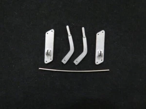 A.B.S SIDELINES  0 GAUGE  WHITE METAL KIT LMS YARD POINT LEVER 'CRANKED'   S.752 - Picture 1 of 2