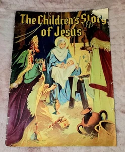 1940 Children's Story of Jesus Whitman 918 BOOK Color illustrations - Rare - Bild 1 von 7