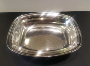 Antique Meriden Britannia Co. 5" Square Hand Crafted Sterling Silver Dish 1658 - Picture 1 of 5