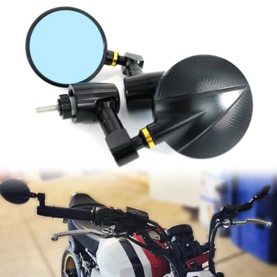 Espejos retrovisores laterales de extremo de manillar aptos para Triumph Daytona 1000 90-92 Trophy 1200 90-04 Foto 1 de 4