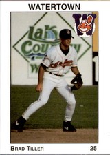 1996 Watertown Indians Team Issue #31 Brad Tiller Ashland Inez Kentucky KY Card