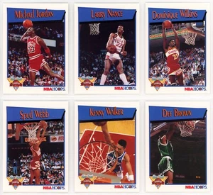 1991-92 NBA Hoops Slam Dunk Complete Set (1-6) Michael Jordan NM (G) - Picture 1 of 1