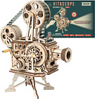 3D Wooden Puzzle for Adults-Vitascope Model Building Kit-Wooden Vintage Projecto