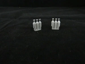 A.B.S SIDELINES 0 GAUGE WHITE METAL PARALLEL SIDED FIRE EXTINGUISHERS S.S08 - Picture 1 of 2