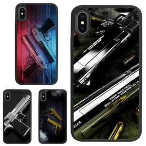 For Samsung A12 A13 A14 A15 A16 A54 A71 Dustproof Case Gun Desert Eagle Military - Picture 1 of 25