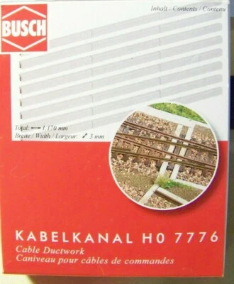HO Busch 1:87 scale CONCRETE CABLE DUCTWORK : Model Detail KIT #  7776 - Image 1 of 4