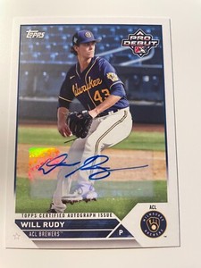 2023 Topps Pro Debut Baseball Will Rudy Auto PD-150 03