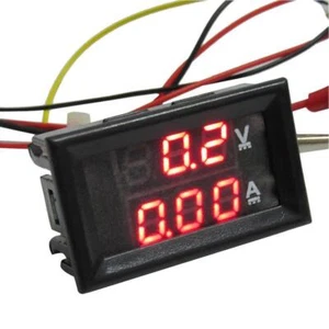 Voltmetro Amperometro LED Doppio Volt Amp Meter Tensione Corrente ~ Manometro UK NUOVO L8A5 - Foto 1 di 13