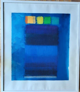 Heinz Mack ZERO Die Farben der Nacht 1991 museales Kunstwerk sehr farbintensiv - Bild 1 von 7