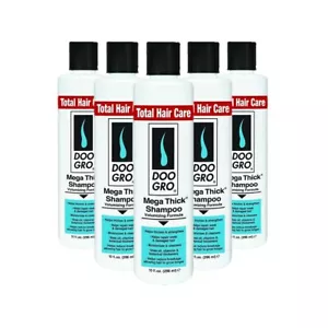 Doo Gro Mega Thick Volumizing Shampoo - Helps Repair Weak 10 Oz Set of 5 - Picture 1 of 2