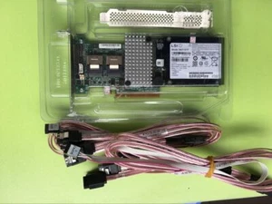 Contrôleur RAID LSI SAS 9260-8i + câbles SATA SFF-8087 vers (4) 7 broches + batterie BBU - Photo 1/5