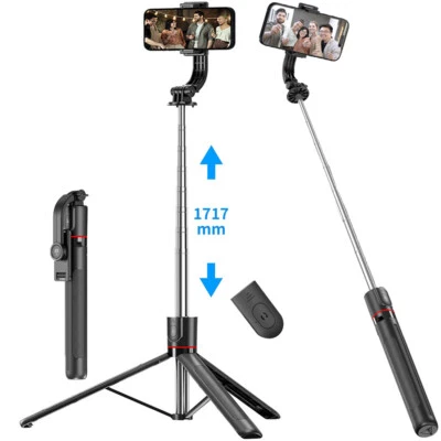 67'' Selfie Stick Travel Tripod Extendable for iPhone Samsung Video Recording - Image 1 of 4
