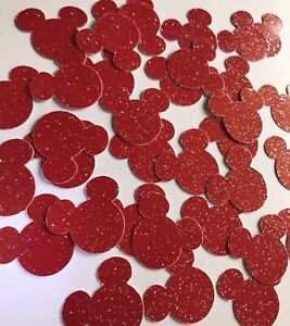 Cabezas De Mickey Mouse Negro Amarillo Blanco Rojo Confeti De Mesa Decoración Fiesta 150