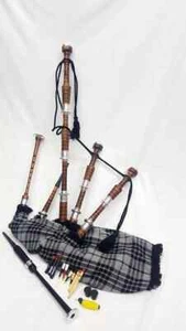 Verstellbarer schottischer Great Highland Dudelsack - Palisander mit Silbermontierungen - Bild 1 von 2