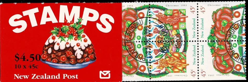NEW ZEALAND - 1993 CHRISTMAS BOOKLET - Sc#SB 67 - CTO - NZ 69 - Image 1 of 1
